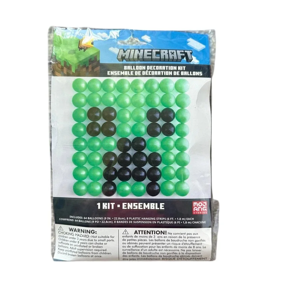 Minecraft‎ Balloon Decoration Kit 64 Balloons Hanging Strips Party Decor